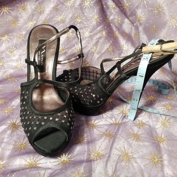 Nina (NWOT) platform black heels - Picture 8 of 8